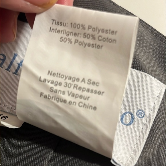 NWOT Alfred Angelo Top -Grey formal one shoulder ruched Satin top Sz 18 - Picture 9 of 12